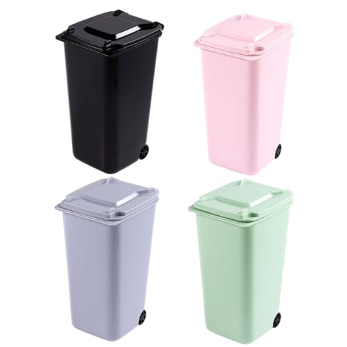 TOYZFRIENDY 4 Stück Teiliges Mini Desktop Mülleimer mit Deckel Abfallbehälter Kunststoff Kreativ für Küche Bad Büro Schlafzimmer Wohnzimmer Geeignet Zufällige Farbe TOYZFRIENDY 4 Stück Teiliges Mini Desktop Mülleimer mit Deckel Abfallbehälter Kunststoff Kreativ für Küche Bad Büro Schlafzimmer Wohnzimmer Geeignet Zufällige Farbe von TOYZFRIENDY