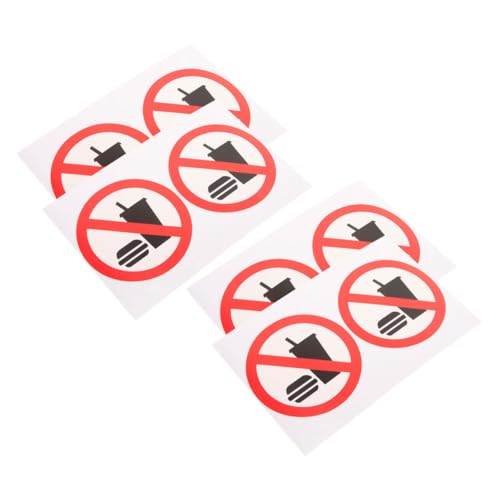 TOYZFRIENDY 4 Stück Teiliges No Food No Drink Aufkleber Set PVC Selbstklebend Wetterfest Hinweis für Fenster Tür Geschäft Innen Außen Design Klare Verbotsmeldung TOYZFRIENDY 4 Stück Teiliges No Food No Drink Aufkleber Set PVC Selbstklebend Wetterfest Hinweis für Fenster Tür Geschäft Innen Außen Design Klare Verbotsmeldung von TOYZFRIENDY