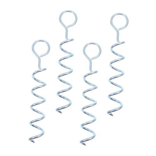 TOYZFRIENDY 4 Stück Teiliges Robuste Eisenschraubheringe für Camping und Strand Tragbare Verschleißfeste Zeltheringe mit Verdickter Spitze Stark Haltbar für Sand und Weiche sowie Harte Böden TOYZFRIENDY 4 Stück Teiliges Robuste Eisenschraubheringe für Camping und Strand Tragbare Verschleißfeste Zeltheringe mit Verdickter Spitze Stark Haltbar für Sand und Weiche sowie Harte Böden von TOYZFRIENDY