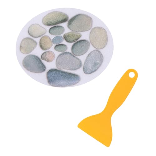 TOYZFRIENDY 4 Stück Teiliges Rutsch Aufkleber für Badewanne Durchmesser Bunte Steinmuster Selbstklebende Badezimmer Sicherheitspads mit Schaber rutschfest für Dusche und Waschbecken TOYZFRIENDY 4 Stück Teiliges Rutsch Aufkleber für Badewanne Durchmesser Bunte Steinmuster Selbstklebende Badezimmer Sicherheitspads mit Schaber rutschfest für Dusche und Waschbecken von TOYZFRIENDY