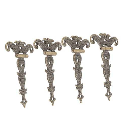 TOYZFRIENDY 4 Stück Teiliges Vintage Scharniere aus Robustem Zinklegierung mit Antiker Hammerschlag optik Dekorative Möbelscharniere für Holzschatullen und Möbel Rostbeständig und Vielseitig TOYZFRIENDY 4 Stück Teiliges Vintage Scharniere aus Robustem Zinklegierung mit Antiker Hammerschlag optik Dekorative Möbelscharniere für Holzschatullen und Möbel Rostbeständig und Vielseitig von TOYZFRIENDY