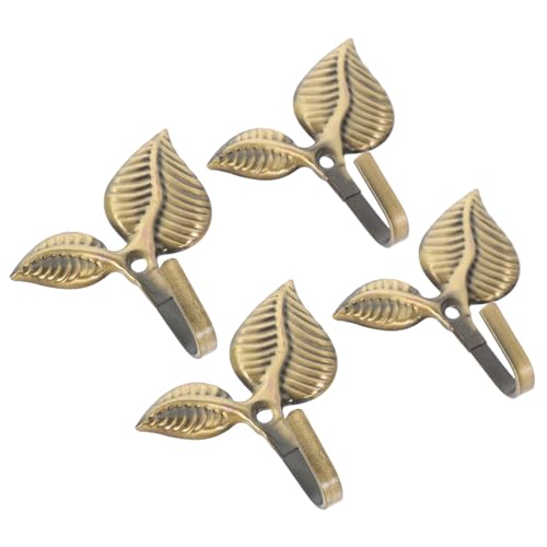 TOYZFRIENDY 4 Stück Vintage Wandhaken Blattform Garderobenhaken Wandmontage Antik Bronze für Mäntel Hüte Taschen Bad Küche Wohnzimmer Dekorative und Multifunktionale Kleiderhaken TOYZFRIENDY 4 Stück Vintage Wandhaken Blattform Garderobenhaken Wandmontage Antik Bronze für Mäntel Hüte Taschen Bad Küche Wohnzimmer Dekorative und Multifunktionale Kleiderhaken von TOYZFRIENDY