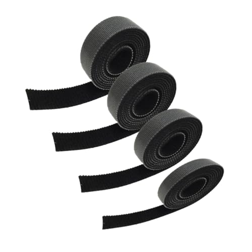 TOYZFRIENDY 4 Stück Wiederverwendbare Nylon Kabelbinder mit Klettband Kabel Organizer für Kabelmanagement Verstellbare Drahtbänder für Büro Zuhause und Schule von TOYZFRIENDY