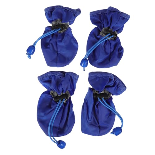 TOYZFRIENDY 4 Teiliges wasserdichte Hundeschuhe rutschfeste Pfotenschutz Booties für Kleine und Mittelgroße Hunde Allwetterfeste Schützende Hundestiefel in Blau TOYZFRIENDY 4 Teiliges wasserdichte Hundeschuhe rutschfeste Pfotenschutz Booties für Kleine und Mittelgroße Hunde Allwetterfeste Schützende Hundestiefel in Blau von TOYZFRIENDY