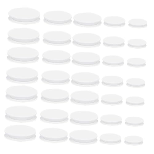 TOYZFRIENDY 40 Stück Teiliges Weiße Gummi-piggy Bank Stopper Flexible Elastische Rundstopfen für Sichere Versiegelung von Sparbüchsen Staub Feuchtigkeitsdicht Einfach zu Ersetzen Vielseitig von TOYZFRIENDY