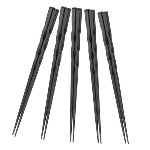 TOYZFRIENDY 5 Paare Wiederverwendbare Rutschfeste Japanische Essstäbchen aus Hitzebeständigem Legierungs Material Spülmaschinenfest Antihaftbeschichtet für Sushi Asiatisches und Haushalt TOYZFRIENDY 5 Paare Wiederverwendbare Rutschfeste Japanische Essstäbchen aus Hitzebeständigem Legierungs Material Spülmaschinenfest Antihaftbeschichtet für Sushi Asiatisches und Haushalt von TOYZFRIENDY