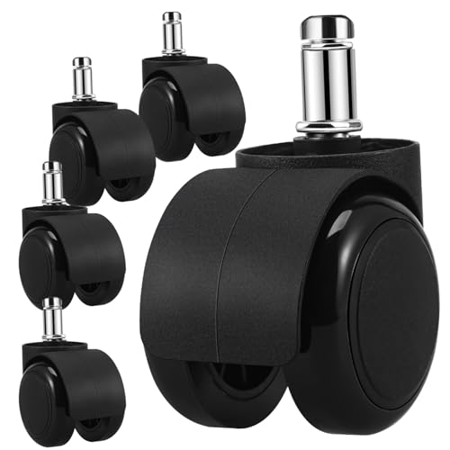 TOYZFRIENDY 5 Stück Bürostuhlrollen Leise Drehbar mit Hoher Tragkraft Geräuscharme Möbelrollen für Teppich Boden Parkett Einfache Installation Flexible und Rutschfeste Bürostuhl Ersatzrollen TOYZFRIENDY 5 Stück Bürostuhlrollen Leise Drehbar mit Hoher Tragkraft Geräuscharme Möbelrollen für Teppich Boden Parkett Einfache Installation Flexible und Rutschfeste Bürostuhl Ersatzrollen von TOYZFRIENDY