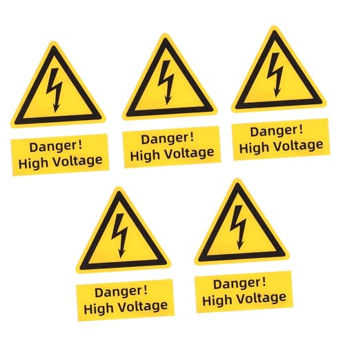 TOYZFRIENDY 5 Stück Hochspannung Warnaufkleber Selbstklebend PC material Wasserfest Reißfest Elektrische Schock Gefahr Warnschild für Elektrogeräte Bau Transport TOYZFRIENDY 5 Stück Hochspannung Warnaufkleber Selbstklebend PC material Wasserfest Reißfest Elektrische Schock Gefahr Warnschild für Elektrogeräte Bau Transport von TOYZFRIENDY