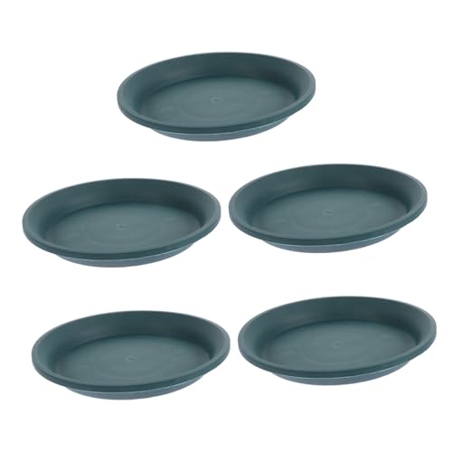 TOYZFRIENDY 5 Stück Robuste Pflanzuntersetzer aus Wasserfeste Blumentopf Abtropfschalen für Garten und Balkon Schlag und Uv Beständig Schmutzschützende Pflanzschalen für Große Blumentöpfe von TOYZFRIENDY