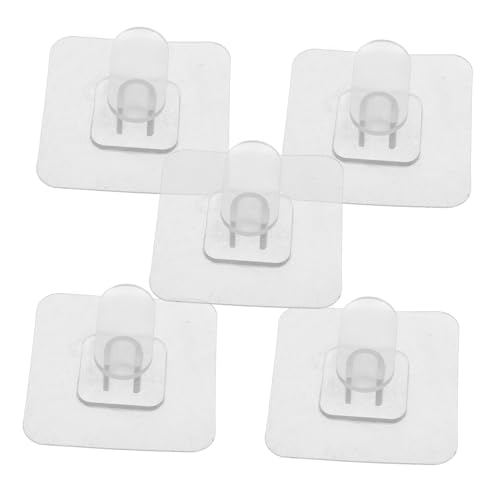 TOYZFRIENDY 5 Stück Starke Klebehaken Transparent Selbstklebend für Küche Bad Büro Große Belastbare Wandhaken ohne Bohren Multiflächengeeignet für Handtücher Schlüssel und Utensilien TOYZFRIENDY 5 Stück Starke Klebehaken Transparent Selbstklebend für Küche Bad Büro Große Belastbare Wandhaken ohne Bohren Multiflächengeeignet für Handtücher Schlüssel und Utensilien von TOYZFRIENDY