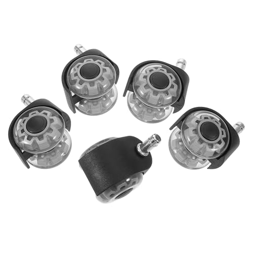 TOYZFRIENDY 5 Stück Teiliges Bürostuhlrollen aus Robustem Material Geräuscharme Doppelrollen mit Lenkfunktion Werkzeuglose Montage Bodenschonend für Teppich und Hartboden Langlebige TOYZFRIENDY 5 Stück Teiliges Bürostuhlrollen aus Robustem Material Geräuscharme Doppelrollen mit Lenkfunktion Werkzeuglose Montage Bodenschonend für Teppich und Hartboden Langlebige von TOYZFRIENDY