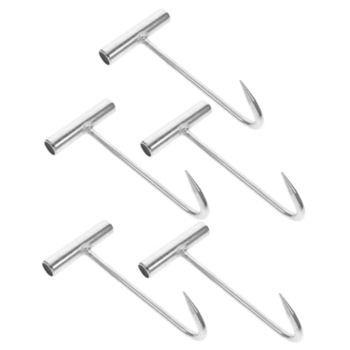 TOYZFRIENDY 5 Stück Teiliges Edelstahl T-griff Fleisch-ausbeinhaken Langlebig und Rostfrei Komfortabler T-förmiger Griff für Präzises Fleischentbeinen in Küche Metzgerei und Restaurant Einfach TOYZFRIENDY 5 Stück Teiliges Edelstahl T-griff Fleisch-ausbeinhaken Langlebig und Rostfrei Komfortabler T-förmiger Griff für Präzises Fleischentbeinen in Küche Metzgerei und Restaurant Einfach von TOYZFRIENDY