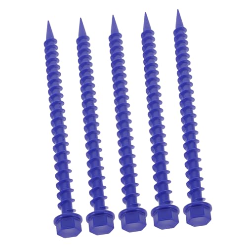 TOYZFRIENDY 5 Stück Teiliges Kunststoff Zeltheringe Zeltnägel für Camping Windstabil Wiederverwendbar Leicht für Zelte Planen und Markisen Handfreundlich und Langlebig von TOYZFRIENDY