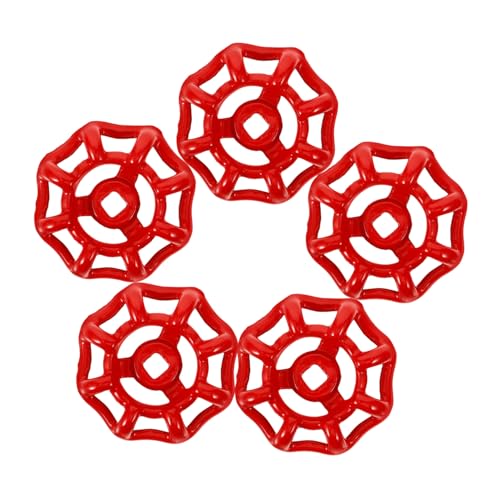 TOYZFRIENDY 5 Stück Teiliges Metallventil handrad Ersatzgriff für Wasserhahn Robustes Ventilbedienrad mit Komfortablem Griff Passend für Absperrventile Gartenschläuche Küchen Badarmaturen Rot TOYZFRIENDY 5 Stück Teiliges Metallventil handrad Ersatzgriff für Wasserhahn Robustes Ventilbedienrad mit Komfortablem Griff Passend für Absperrventile Gartenschläuche Küchen Badarmaturen Rot von TOYZFRIENDY