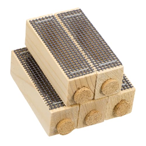 TOYZFRIENDY 5 Stück Teiliges Natur Bienenkönigin Käfig mit Drahtnetz Belüftung Imkereizubehör Praktisches Bienenzucht Werkzeug für Anfänger und Profis von TOYZFRIENDY