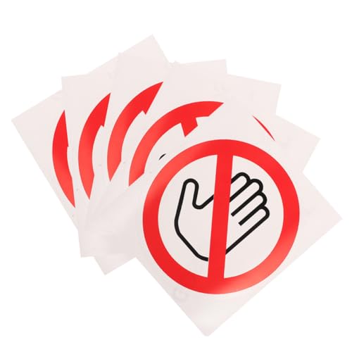 TOYZFRIENDY 5 Stück Teiliges Nicht Berühren mit Stark Haftendem Reißfestem Material Leuchtendem Design für Innen Außenbereiche Geeignet für Glatte Oberflächen Wie und Sicherheitskennzeichnung TOYZFRIENDY 5 Stück Teiliges Nicht Berühren mit Stark Haftendem Reißfestem Material Leuchtendem Design für Innen Außenbereiche Geeignet für Glatte Oberflächen Wie und Sicherheitskennzeichnung von TOYZFRIENDY