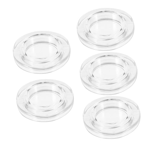 TOYZFRIENDY 5 Stück Teiliges Terrassentisch Schirmlochringe Transparent mit Abdeckkappen Stabiler Sitz und Schutz vor Schmutz Langlebig Präzise für Sonnenschirmständer im Außenbereich von TOYZFRIENDY