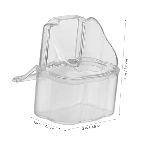 TOYZFRIENDY 5 Stück Teiliges Vogeltränke Acryl Hängender Trinknapf für Papageien und Wellensittiche Großer Fassungsvermögen Robustes Futterzubehör für Käfige Einfache Handhabung und Langlebig TOYZFRIENDY 5 Stück Teiliges Vogeltränke Acryl Hängender Trinknapf für Papageien und Wellensittiche Großer Fassungsvermögen Robustes Futterzubehör für Käfige Einfache Handhabung und Langlebig von TOYZFRIENDY