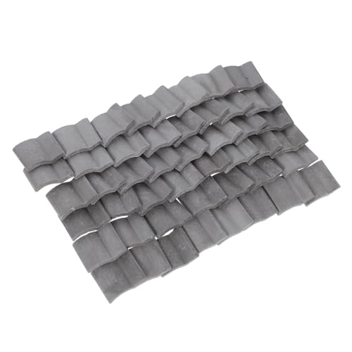 TOYZFRIENDY 50 Stück Maßstab Realistische DIY Dachschindeln für Puppenhaus Mikro Landschaft Sandtisch Modellbau Vielseitige Mini Haus Dachdekoration von TOYZFRIENDY