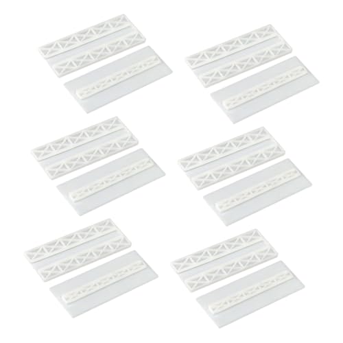 TOYZFRIENDY 6 Paare Wandmontierte Kabelhalter aus Abs Selbstklebend Ohne Bohren Steckdosenleisten Fixierer Organizer für Schlafzimmer und Büro Saubere Kabelführung von TOYZFRIENDY