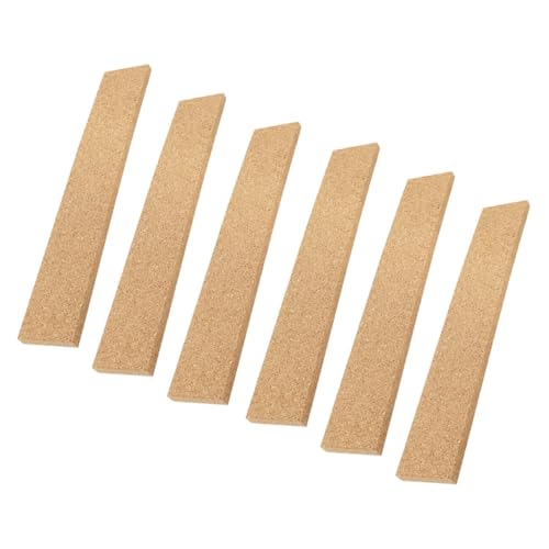 TOYZFRIENDY 6 Stück Selbstklebende Korkstreifen Rahmenlose Memoboard wandverkleidung für Büro und Zuhause Natürliche Geruchsfreie Korkplatten mit Rutschfester Oberfläche zur Fotowand und von TOYZFRIENDY