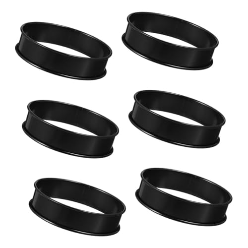 TOYZFRIENDY 6 Stück Teiliges Edelstahl Kuchenringe mit Doppelter Rundkante Antihaftbeschichtete Runde Backformen für Muffins und Pfannkuchen für Professionelles und Privates Backen TOYZFRIENDY 6 Stück Teiliges Edelstahl Kuchenringe mit Doppelter Rundkante Antihaftbeschichtete Runde Backformen für Muffins und Pfannkuchen für Professionelles und Privates Backen von TOYZFRIENDY