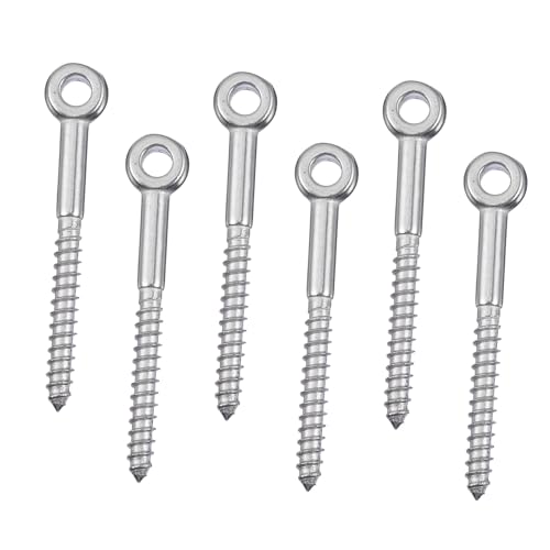TOYZFRIENDY 6 Stück Teiliges Edelstahl Ringschrauben mit Gewinde Robuste Ösenhaken für Innen und Außenbereich Selbstschneidend zum Aufhängen von Dekorationen und Leuchten TOYZFRIENDY 6 Stück Teiliges Edelstahl Ringschrauben mit Gewinde Robuste Ösenhaken für Innen und Außenbereich Selbstschneidend zum Aufhängen von Dekorationen und Leuchten von TOYZFRIENDY