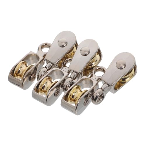 TOYZFRIENDY 6 Stück Teiliges Metall-pulley-block Haken Langlebig und Verschleißfest für Physik-experimente Diy-modelle und Schulische Wissenschaftsprojekte Einfach zu Montieren Vielseitig von TOYZFRIENDY