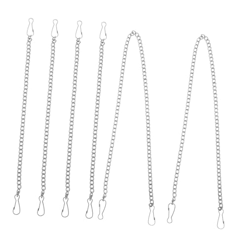 TOYZFRIENDY 6 Stück Teiliges Metallkette zum Aufhängen mit Karabinerverschlüssen Robuste Eisenketten in Silber für Pflanzen Poster Banner in Supermärkten Büros und Messen TOYZFRIENDY 6 Stück Teiliges Metallkette zum Aufhängen mit Karabinerverschlüssen Robuste Eisenketten in Silber für Pflanzen Poster Banner in Supermärkten Büros und Messen von TOYZFRIENDY
