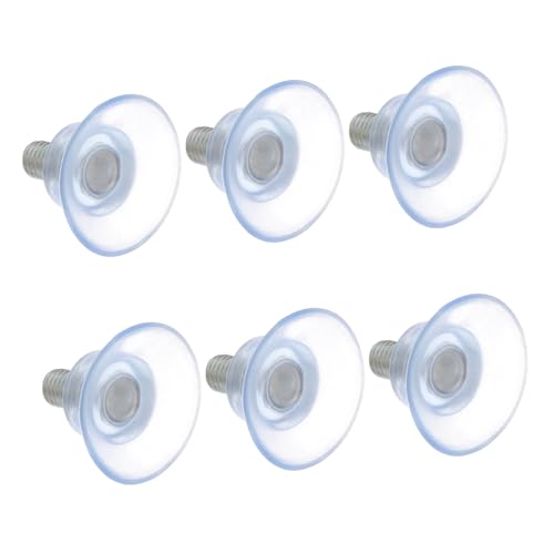 TOYZFRIENDY 6 Stück Teiliges PVC Saugnapf mit Schrauben Transparenter Kollisions Möbel Verstellbar Kratzfrei Geeignet für Glasplatten Fenster Badezimmer und Küchenorganisation von TOYZFRIENDY
