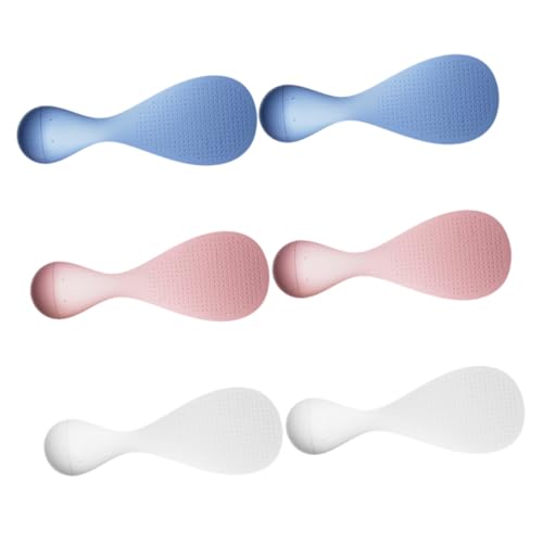 TOYZFRIENDY 6 Stück Teiliges Set Stehender Reislöffel mit Antihaftbeschichtung Hitzebeständig Rutschfest Praktische Küchenutensilien für Reiskocher Leicht zu Reinigen Kunststoff Weiß blau TOYZFRIENDY 6 Stück Teiliges Set Stehender Reislöffel mit Antihaftbeschichtung Hitzebeständig Rutschfest Praktische Küchenutensilien für Reiskocher Leicht zu Reinigen Kunststoff Weiß blau von TOYZFRIENDY