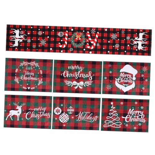 TOYZFRIENDY 7 STK. Teiliges Weihnachts-tischdekor Set mit Tischläufer und Platzsets Festliche Weihnachtsmotive Schützende und Dekorative Tischmatten für Küche und Esszimmer TOYZFRIENDY 7 STK. Teiliges Weihnachts-tischdekor Set mit Tischläufer und Platzsets Festliche Weihnachtsmotive Schützende und Dekorative Tischmatten für Küche und Esszimmer von TOYZFRIENDY