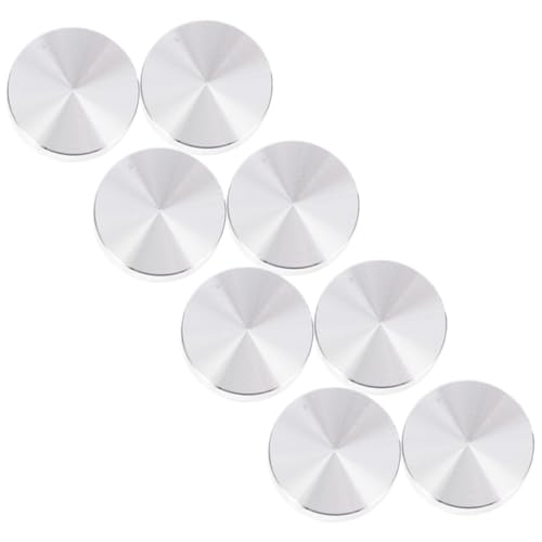 TOYZFRIENDY 8 Stück Aluminium Rundscheiben Glasplattenadapter Teilig rutschfeste Tischplattenhalter aus Stabilem Aluminiumlegierung für Kaffeetisch Büro und Esstisch Langlebige Möbelunterlage von TOYZFRIENDY