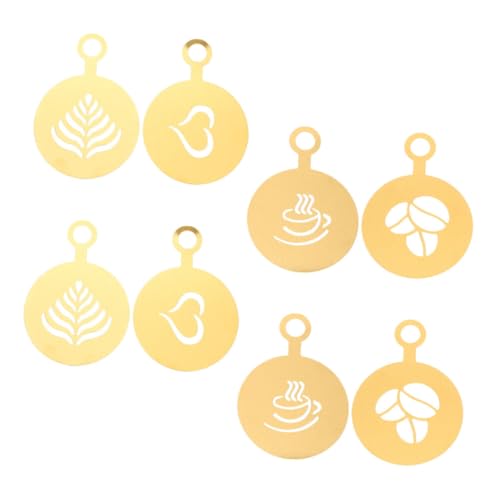 TOYZFRIENDY 8 Stück Edelstahl Kaffeeschablonen Wiederverwendbare Latte Art Vorlagen für Cappuccino Kreative Kaffeeverzierung Zuhause Cafégebrauch Robust und Langlebig TOYZFRIENDY 8 Stück Edelstahl Kaffeeschablonen Wiederverwendbare Latte Art Vorlagen für Cappuccino Kreative Kaffeeverzierung Zuhause Cafégebrauch Robust und Langlebig von TOYZFRIENDY