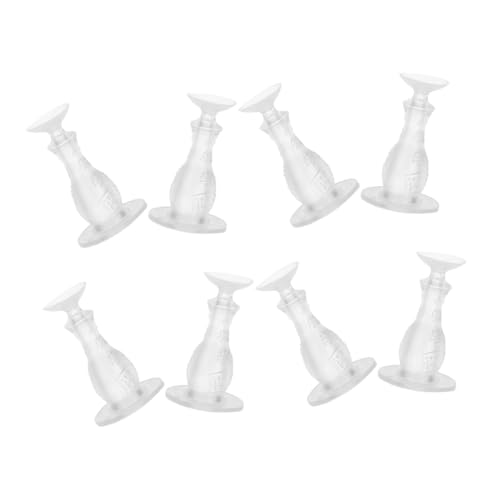 TOYZFRIENDY 8 Stück Kein Drillentür Stopp Klare Türstopper für die Wand Türkeil selbstklebende Türstoßstangen kein bohren türstopper Bodentürstopper ohne Bohren Türklemmwache PVC Transparent von TOYZFRIENDY