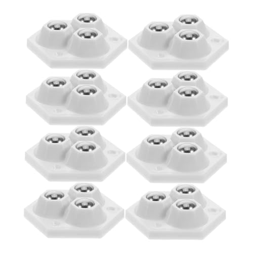 TOYZFRIENDY 8 Stück Selbstklebende Mini universalrollen Schwenkbar Kompakte Möbel Küchenrollen für Kleine Geräte Mülltonnen Aufbewahrungsboxen Platzsparend Langlebig Leicht zu Bewegen von TOYZFRIENDY