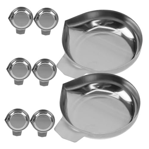 TOYZFRIENDY 8 Stück Teiliges Edelstahl-Waagenschalen Griff Digitale Schalen für Schmuck Flüssigkeiten Substanzen und Labor Kompakt Robust Präzise Messplattform für Vielseitige Anwendungen von TOYZFRIENDY