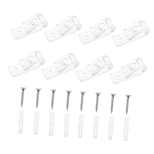 TOYZFRIENDY 8 Stück Teiliges Gardinenhaken Robustem Material für Rollos und Jalousien Glatte Oberfläche Kompatibel mit Vertikalen und Rolloschienen Einfach zu Montieren für von TOYZFRIENDY