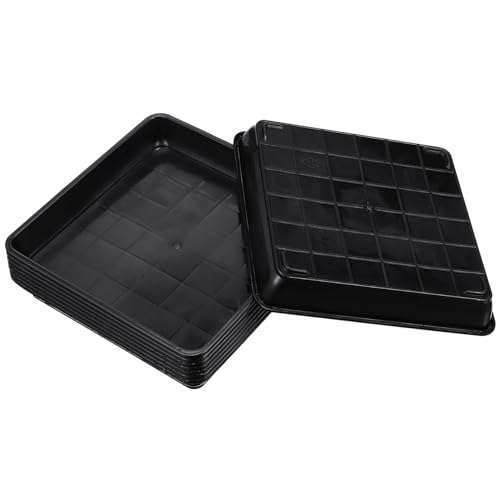 TOYZFRIENDY 8 Stück Teiliges Quadratische Pflanzenschalen aus Robustem Kunststoff Langlebige Bonsai Untersetzer zum Schutz von Oberflächen Frostbeständig für Garten und Balkon TOYZFRIENDY 8 Stück Teiliges Quadratische Pflanzenschalen aus Robustem Kunststoff Langlebige Bonsai Untersetzer zum Schutz von Oberflächen Frostbeständig für Garten und Balkon von TOYZFRIENDY