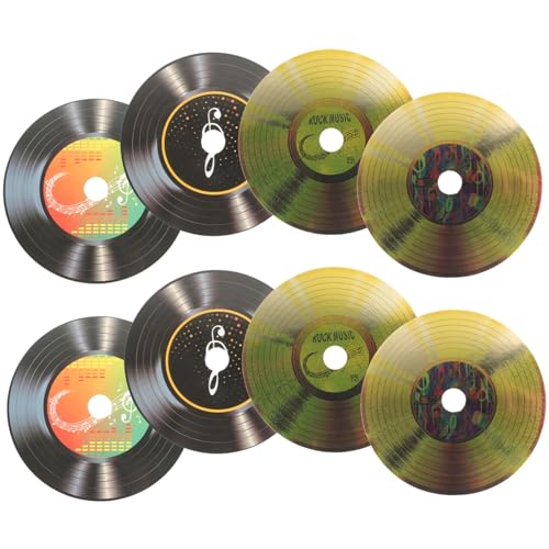 TOYZFRIENDY 8 Stück Teiliges Vinyl Record Wandtattoo aus Reißfestem Papierboard Vintage Schallplatten Wanddeko für Musikpartys Retro Bar und Cafédekoration Langlebige und Verblassungsfreie TOYZFRIENDY 8 Stück Teiliges Vinyl Record Wandtattoo aus Reißfestem Papierboard Vintage Schallplatten Wanddeko für Musikpartys Retro Bar und Cafédekoration Langlebige und Verblassungsfreie von TOYZFRIENDY