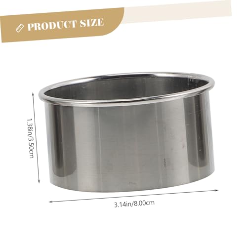 TOYZFRIENDY 9 Stück Teiliges Edelstahl Dumpling Tool Runde Dumpling Wrapper Formen nicht Haftende Oberfläche Tragbarer Teigschneider für Zuhause und Restaurant Praktisches Küchenzubehör von TOYZFRIENDY