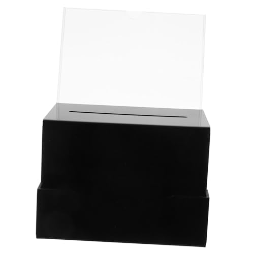 TOYZFRIENDY Abschließbare Acryl spendenbox mit Sichtschutz für Vorschläge Abstimmungen und Spendensammlung Stabile Losbox für Öffentliche Briefe und Beschwerden von TOYZFRIENDY