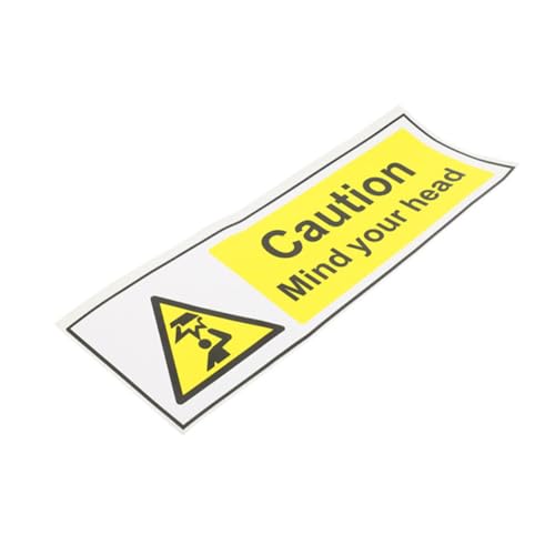 TOYZFRIENDY Achtung Schild Selbstklebend Warnschild Vorsicht Aufkleber Warnung Niedrige Decke Mind Your Head Warnhinweis für Innenbereich TOYZFRIENDY Achtung Schild Selbstklebend Warnschild Vorsicht Aufkleber Warnung Niedrige Decke Mind Your Head Warnhinweis für Innenbereich von TOYZFRIENDY