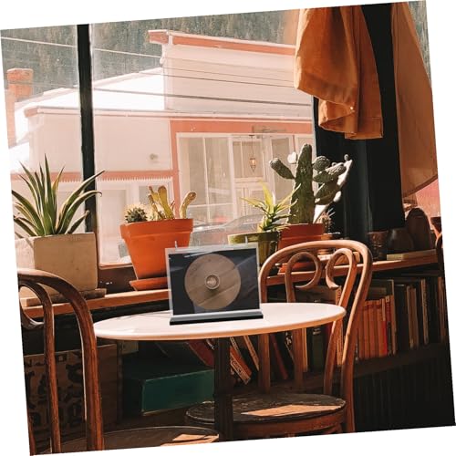 TOYZFRIENDY Acryl Menü Display Ständer mit Holzfuß Doppelseitiger Tischkartenhalter Langlebig und Leicht zu Reinigen für Cafés Teeläden und Restaurants von TOYZFRIENDY