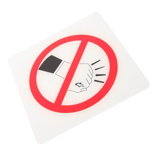 TOYZFRIENDY Acryl schild Nicht Anklopfen Langlebiges Witterungsbeständiges Warnschild als Hinweis für Privaten und Öffentlichen Bereich Klare Aufschrift Einsetzbar Schutz und Kommunikation von TOYZFRIENDY