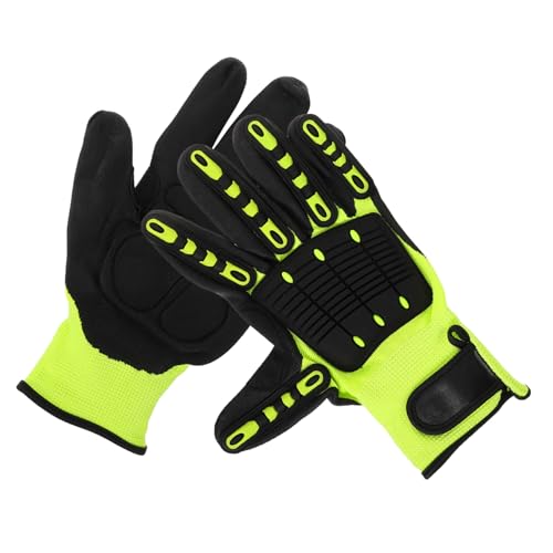 TOYZFRIENDY Anti rutsch Arbeitshandschuhe mit Schnittfestem Material Stoßdämpfend Atmungsaktiv Verschleißfest Flexibel für Gartenarbeit Bau und Outdoor einsatz Universalgröße von TOYZFRIENDY