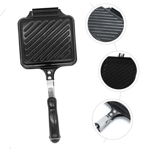 TOYZFRIENDY Antihaft Sandwich Backform Pfanne Doppelseitig Erhitzbar Frühstücksmaschine Backblech Pancake Maker für Gesunde Zubereitung Zuhause Einfache Handhabung Leicht zu Reinigen von TOYZFRIENDY
