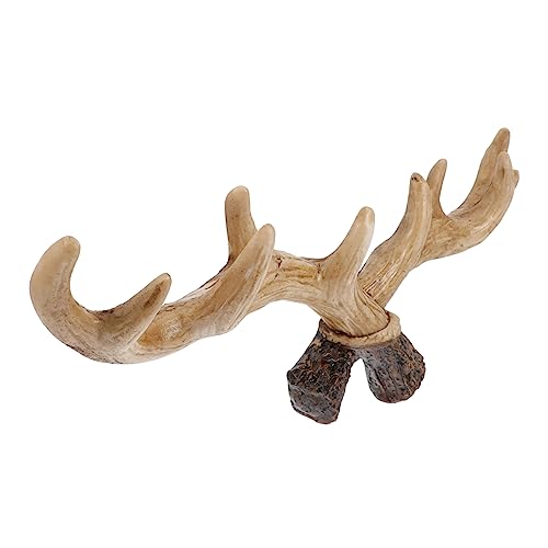TOYZFRIENDY Antler Design Wandhaken Mittelgroß Resin Hirschgeweih Garderobenhaken Retro Stil Robuste Kleider und Hutaufhängung für Wohnzimmer Schlafzimmer Büro von TOYZFRIENDY