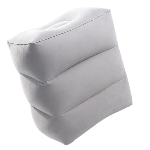 TOYZFRIENDY Aufblasbare Fußstütze Reise Fußkissen mit Tragetasche Leicht Faltbar Hautfreundlich für Flugzeug Auto Zug Flugzeugbett Verstellbar Bequemes Beinkissen für Unterwegs von TOYZFRIENDY