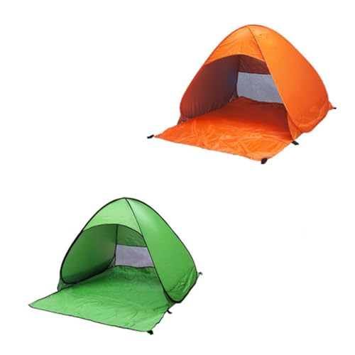 TOYZFRIENDY Automatisches Pop Up Strandzelt UV Schutz mit Silberbeschichtetem Gewebe und Stabilem Erdspieß Tragbares Camping Sonnenschutzzelt für Outdoor Reisen Orange TOYZFRIENDY Automatisches Pop Up Strandzelt UV Schutz mit Silberbeschichtetem Gewebe und Stabilem Erdspieß Tragbares Camping Sonnenschutzzelt für Outdoor Reisen Orange von TOYZFRIENDY